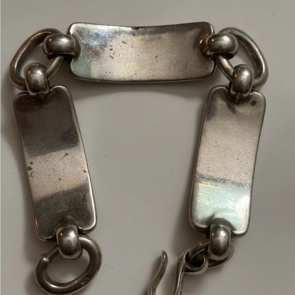 Ralph Lauren Sterling Silver/Leather bracelet - Picture 2 of 4